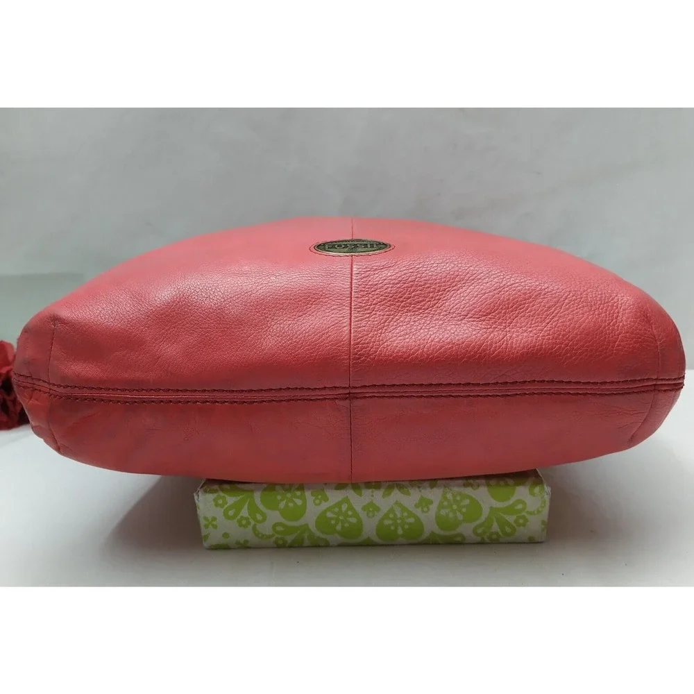 Fossil red leather
